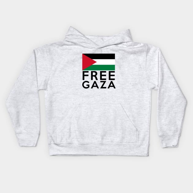 Free Gaza Kids Hoodie by omardakhane